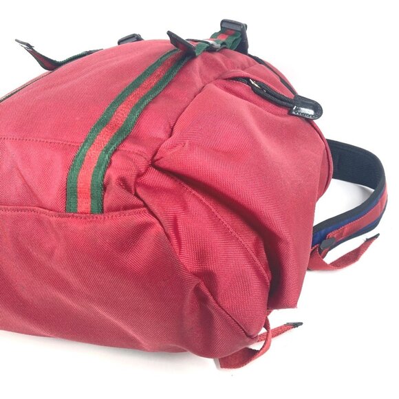 GUCCI Black Canvas Backpack